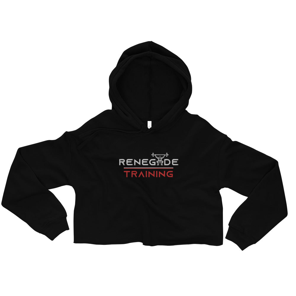 RT Embroidered Crop Hoodie