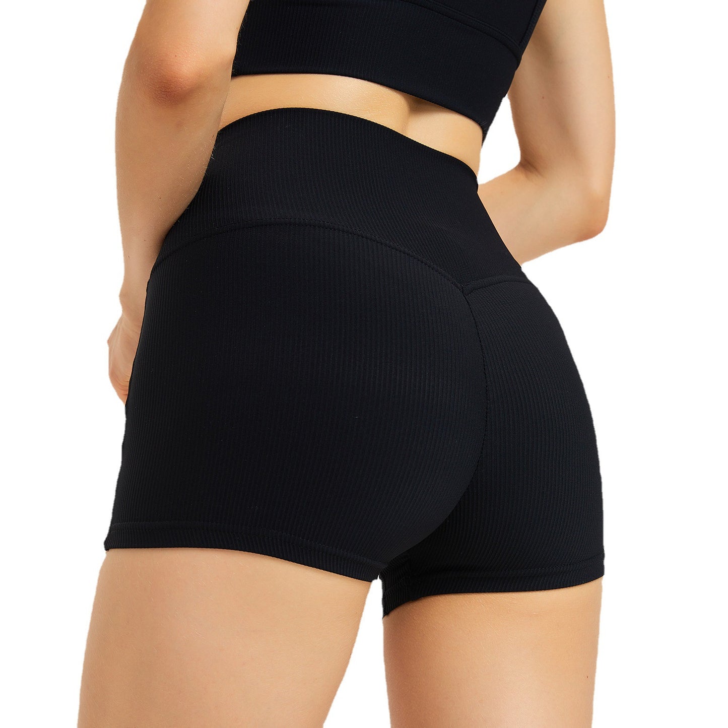 No Embarrassment Line High Waist Sexy Sports Shorts Women Skinny Peach Hip Lifting Yoga Pants Fitness Shorts Summer